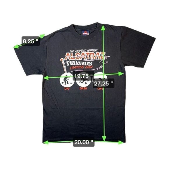 Vintage 90s Alcatraz Escape Training Camp Tee - Picture 6 of 6